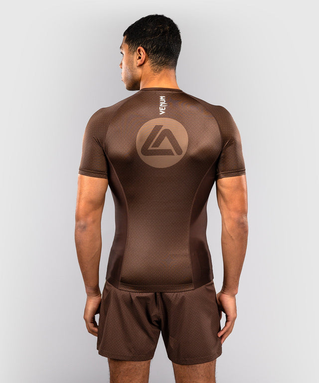 Venum Rashguard x Roger Gracie Academy Kurzarm - Dunkelbraun