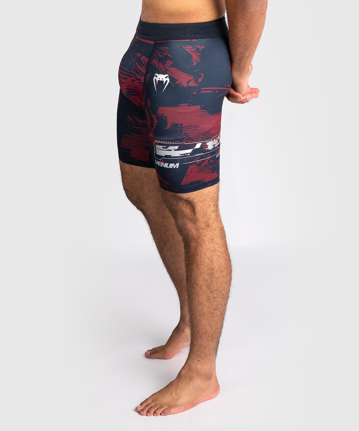 Venum UFC MMA Shorts Zenith - Marineblau/Bordeauxrot/Silber