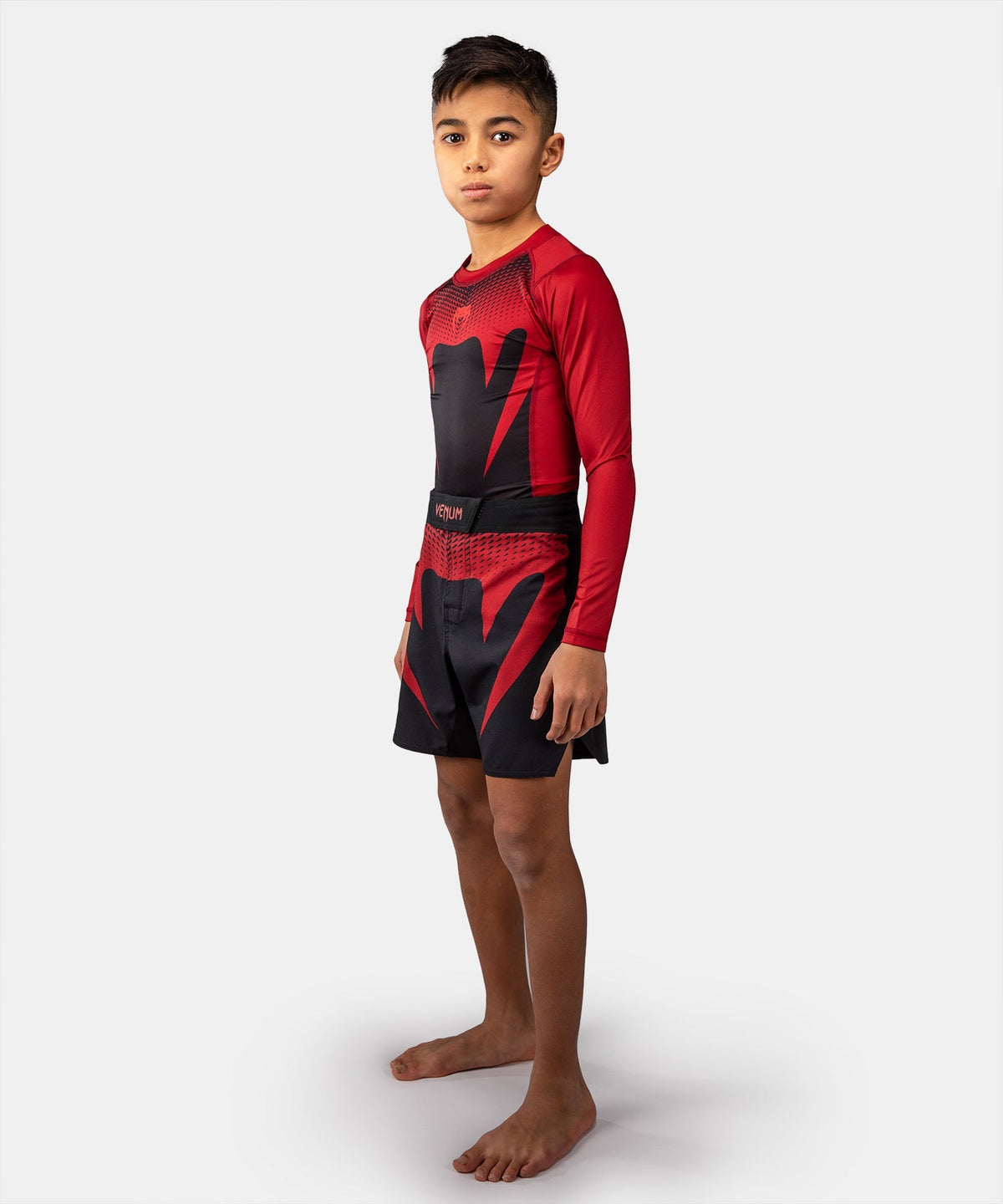 Venum MMA Shorts Attack Kinder - Schwarz/Rot