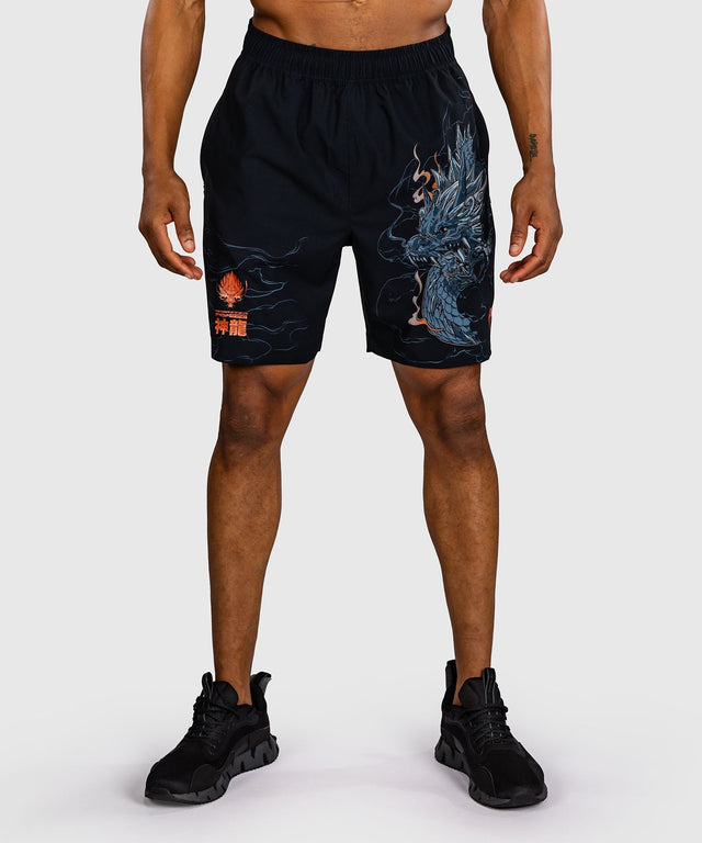 Venum Trainingsshorts Thunder Dragon - Schwarz/Grau/Kupfer