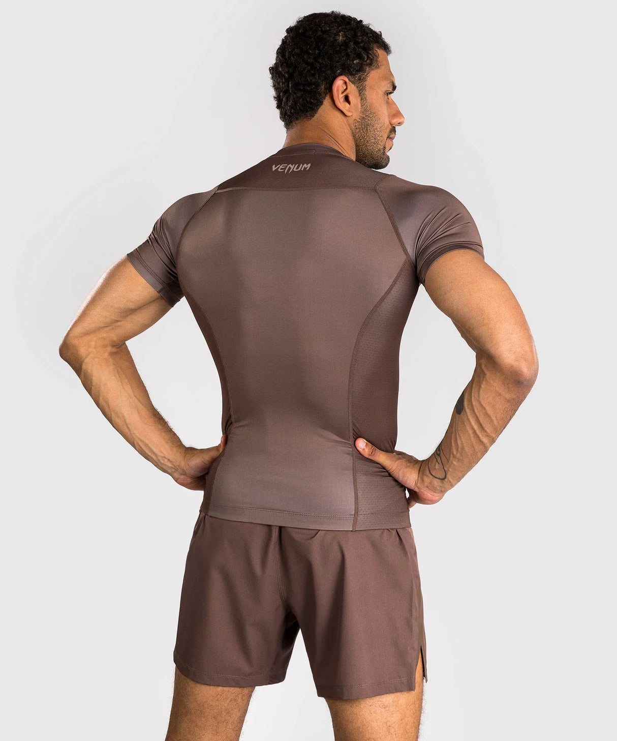 Venum No Gi Rashguard Kurzarm – Braun