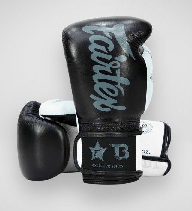 Fairtex Boxhandschuhe FXB V2 - Schwarz/Grau/Weiss - The Fight Company Deutschland