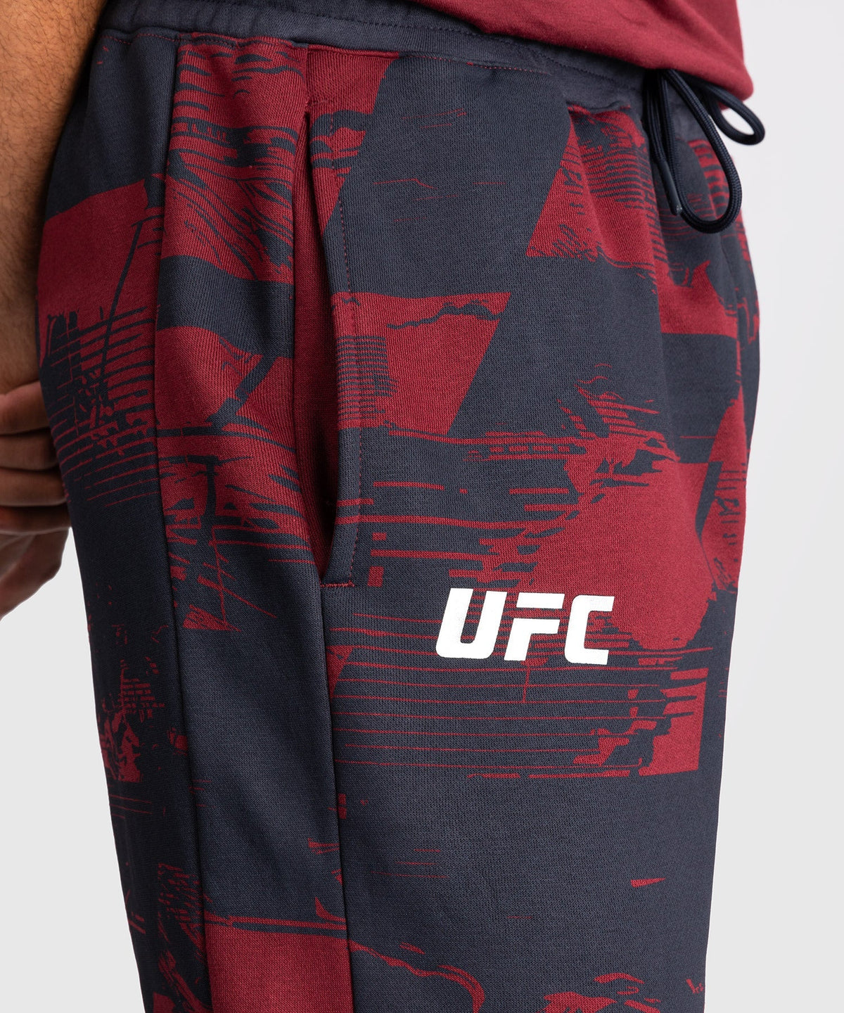 Venum UFC Trainingshose Zenith - Marineblau/Bordeaux/Silber
