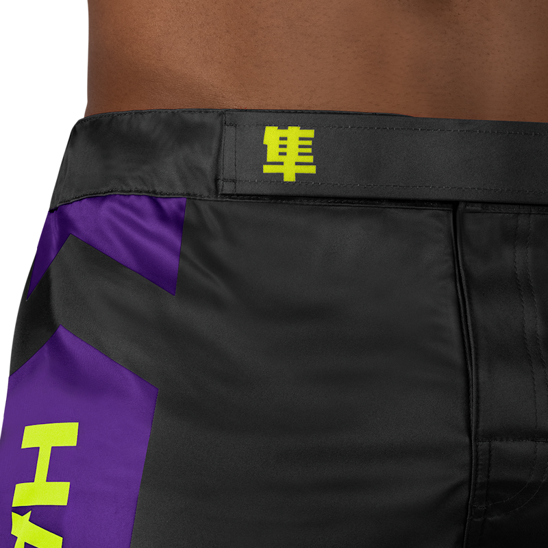 Hayabusa MMA-Shorts Icon - Schwarz/Neon