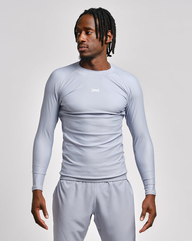Caged Rashguard Tactical Langarm - Gunmetal Grey
