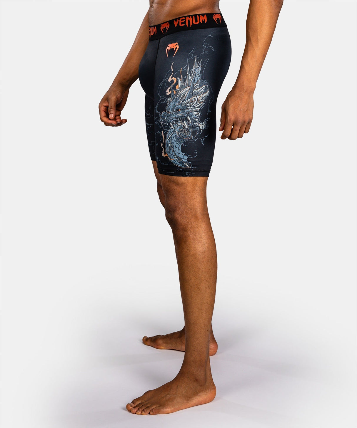 Venum Kompressionsshorts Thunder Dragon - Schwarz/Grau/Kupfer