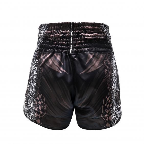 Twins Muay Thai Shorts TTBL Rangda – Schwarz/Grau
