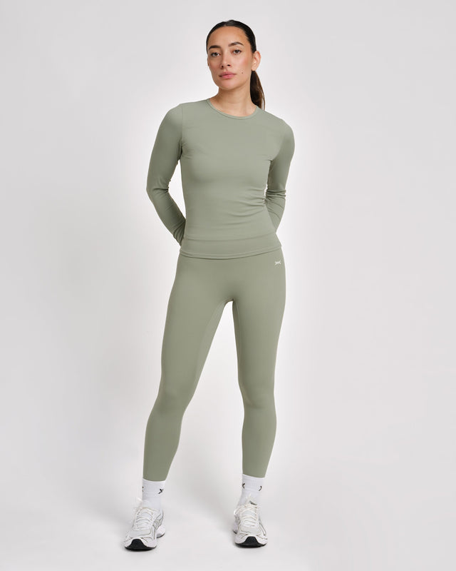 Caged Long Sleeves Aspire – Salbeigrün