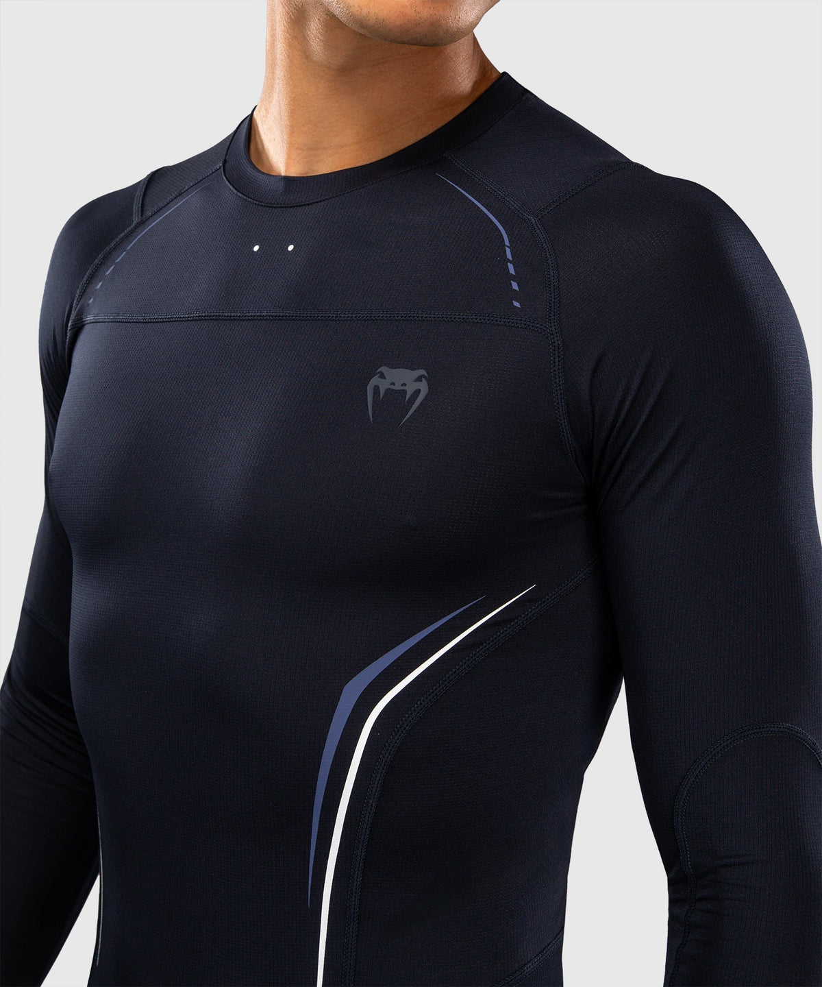 Venum Rashguard G-Core Lange Ärmel - Marineblau/Weiß
