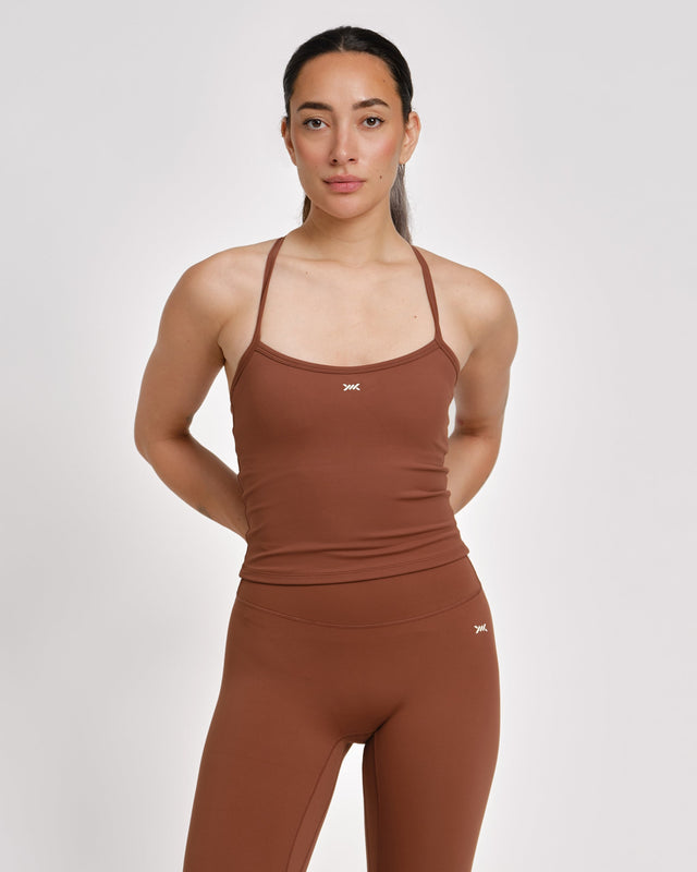 Caged Tank Top Aspire - Mokka
