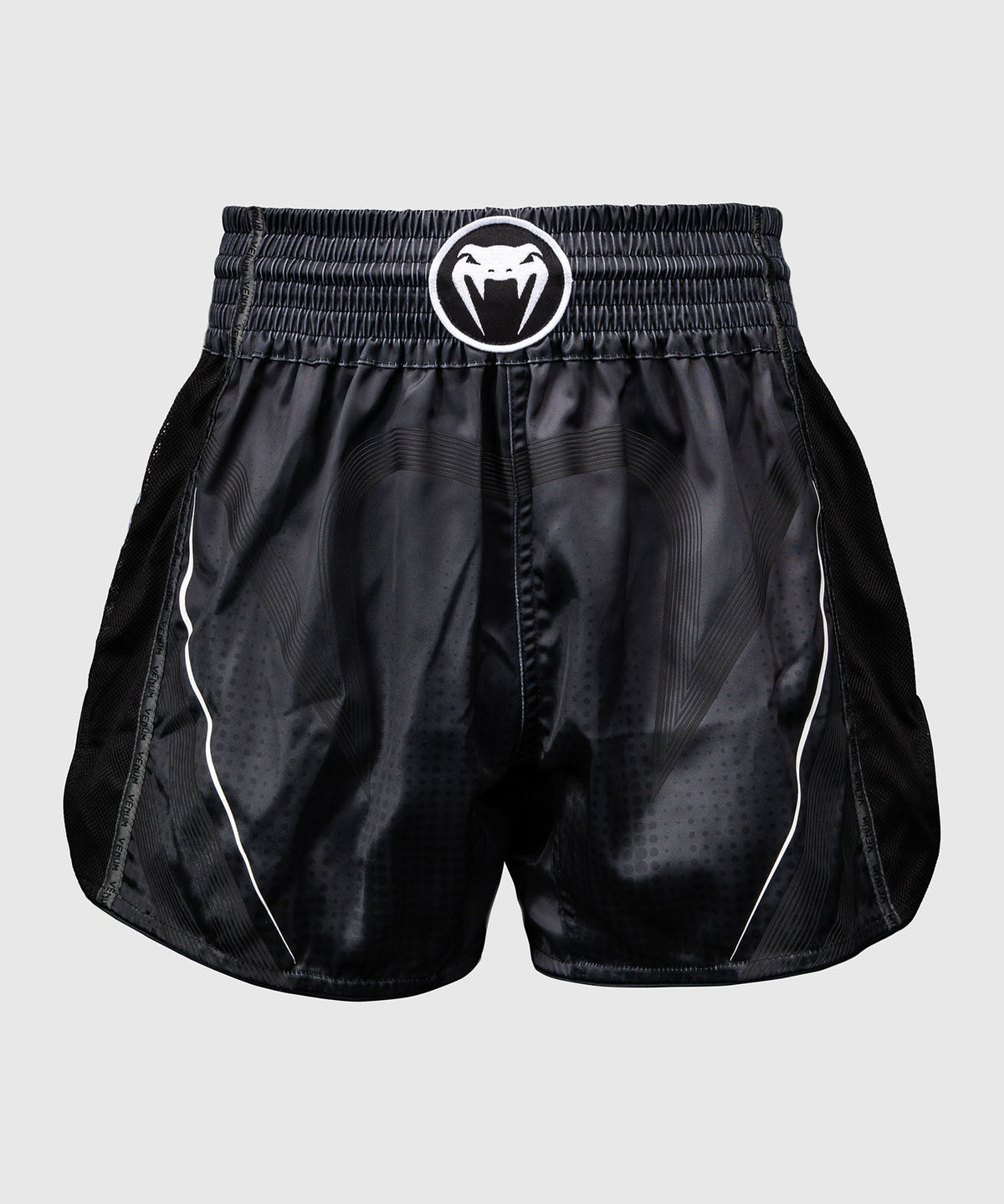 Venum Muay Thai Shorts Stealth - Schwarz/Weiß