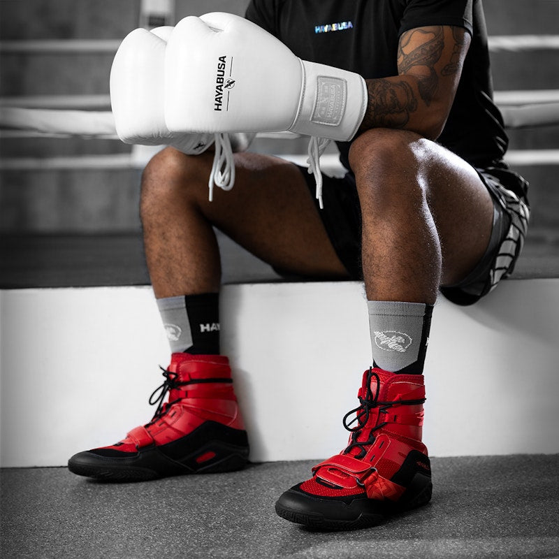 Hayabusa Boxschuhe Strike - Rot/Schwarz