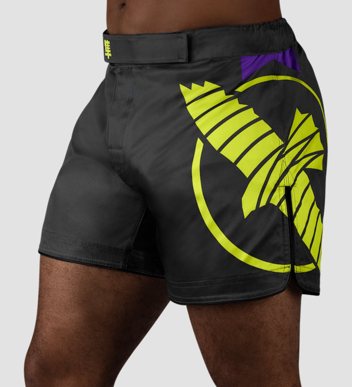 Hayabusa MMA-Shorts Icon - Schwarz/Neon
