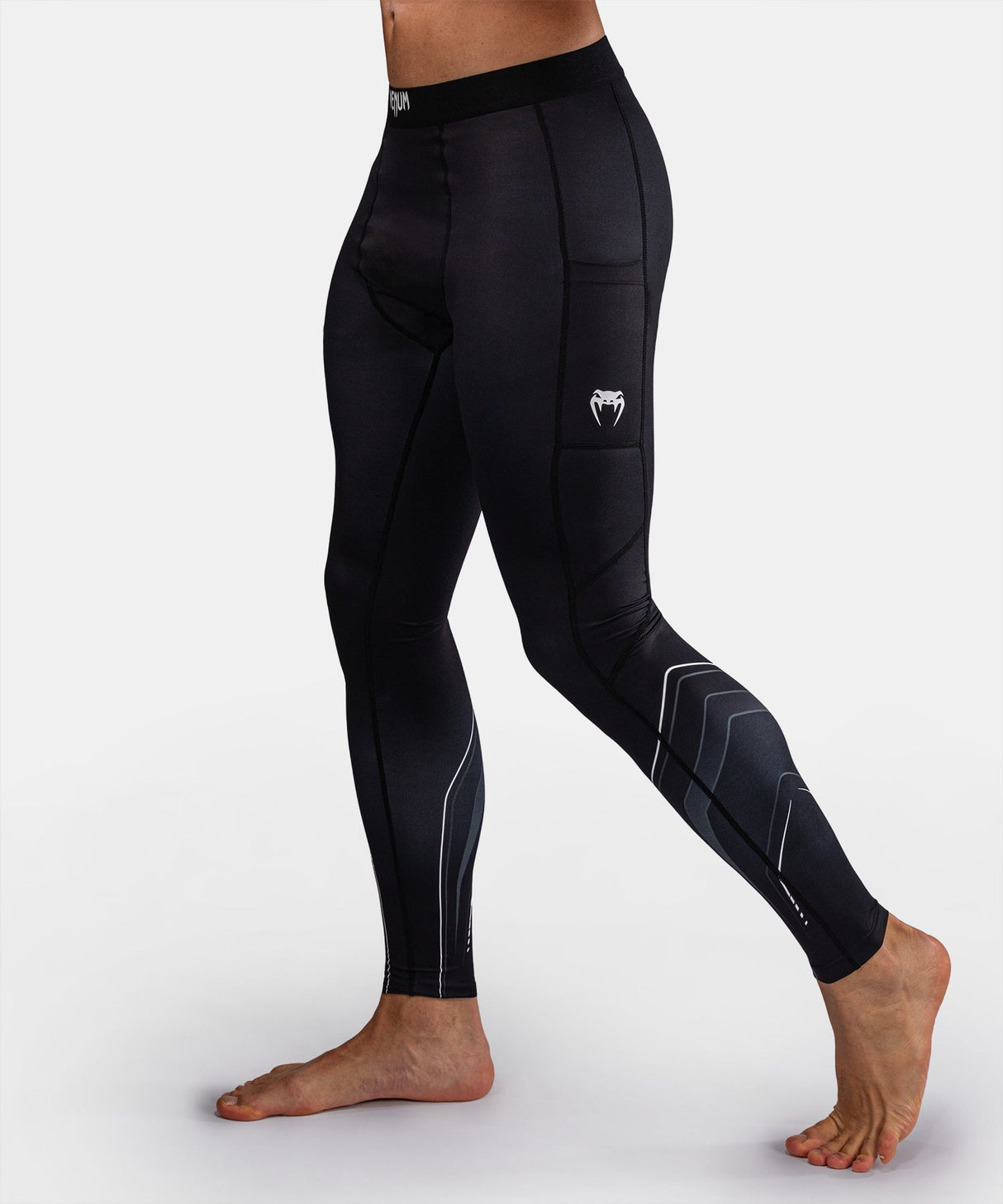 Venum Kompressionshose Streamline - Schwarz/Weiß