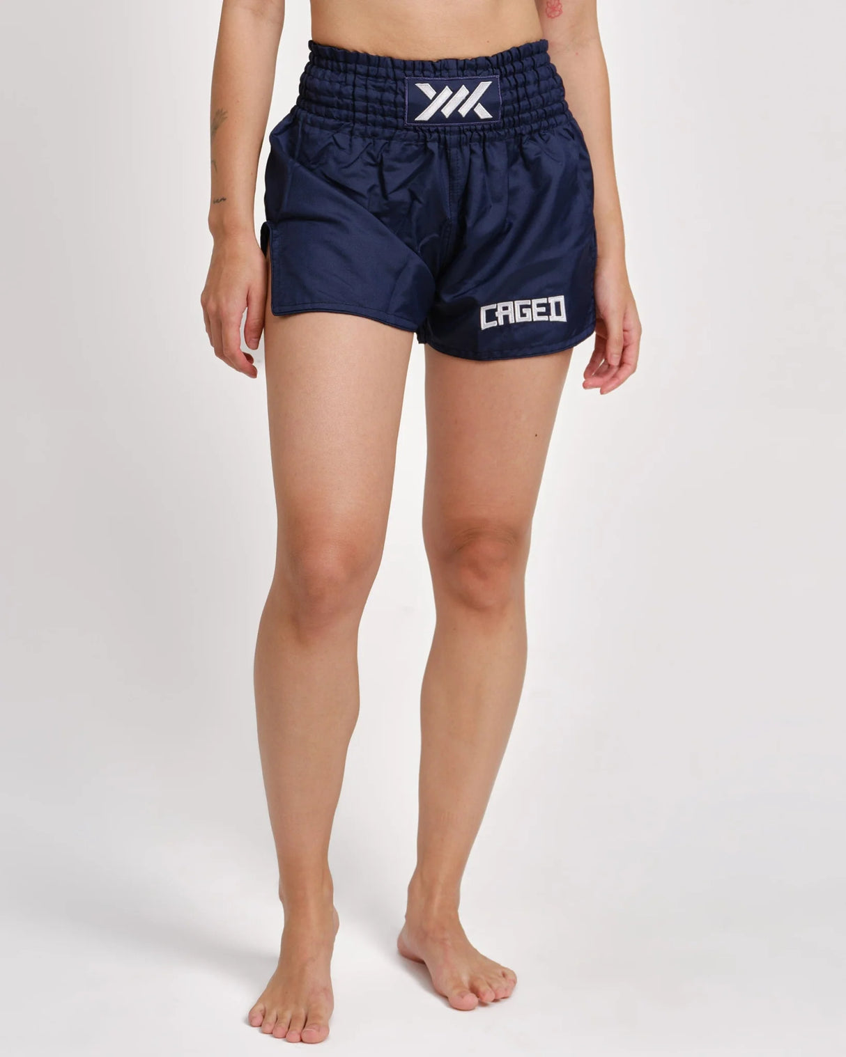 Caged Classic Muay Thai Shorts - Marineblau