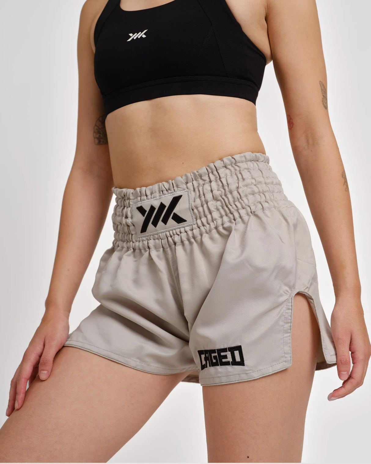 Caged Classic Muay Thai Shorts - Grau
