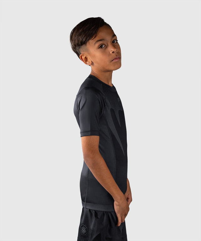 Venum Rashguard Attack Kurzarm Kinder - Schwarz/Gold