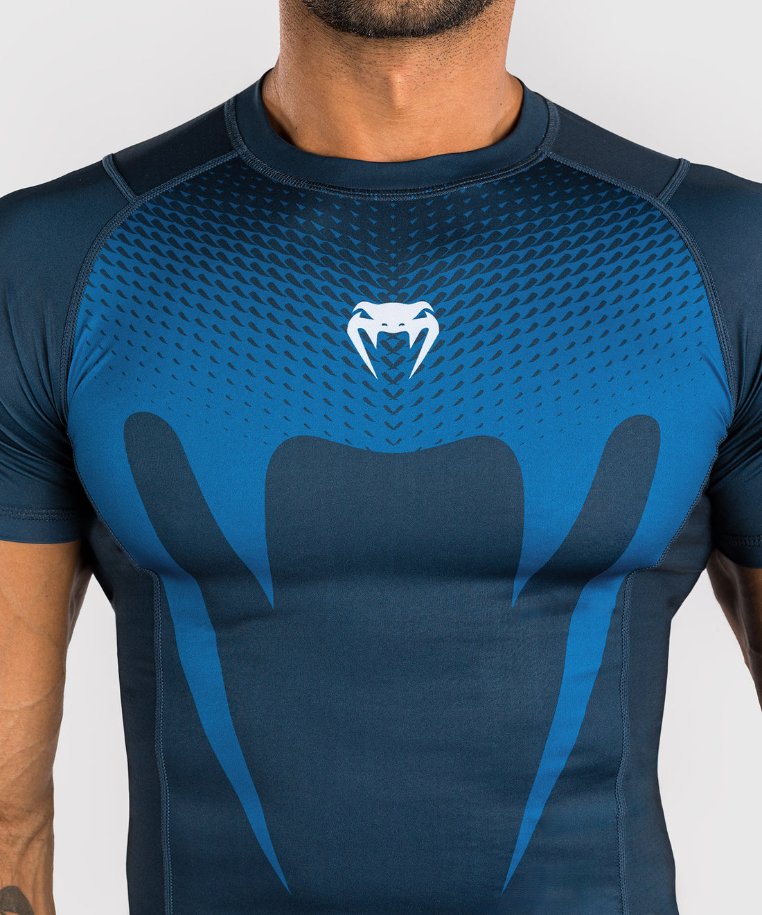 Venum No Gi Rashguard Kurzarm – Blau