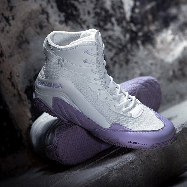 Hayabusa Boxschuhe Talon - Weiss/Lavendel