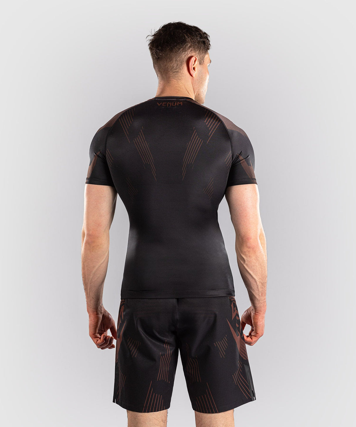 Venum Rashguard No-Gi 6.0 Kurzarm – Schwarz/Braun