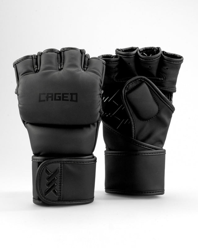 Caged MMA Handschuhe Shadow - Schwarz/Schwarz