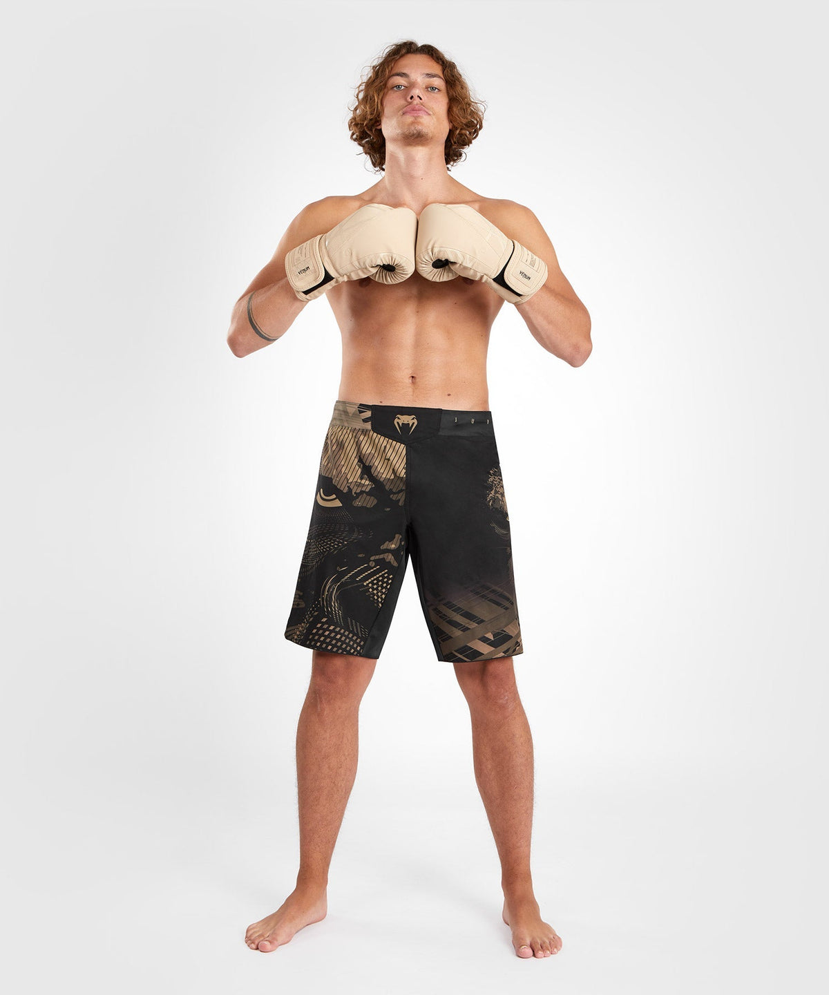 Venum MMA Shorts Gorilla Jungle - Schwarz/Sand