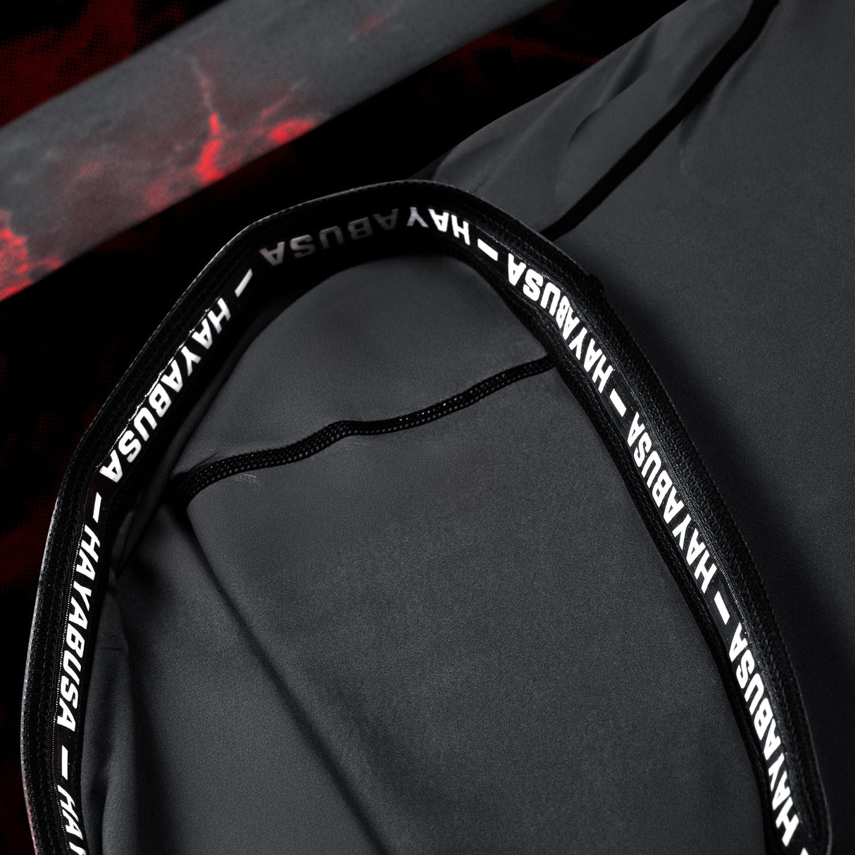 Hayabusa x UFC BJJ Rashguard Lange Ärmel Damen - Schwarz/Rot