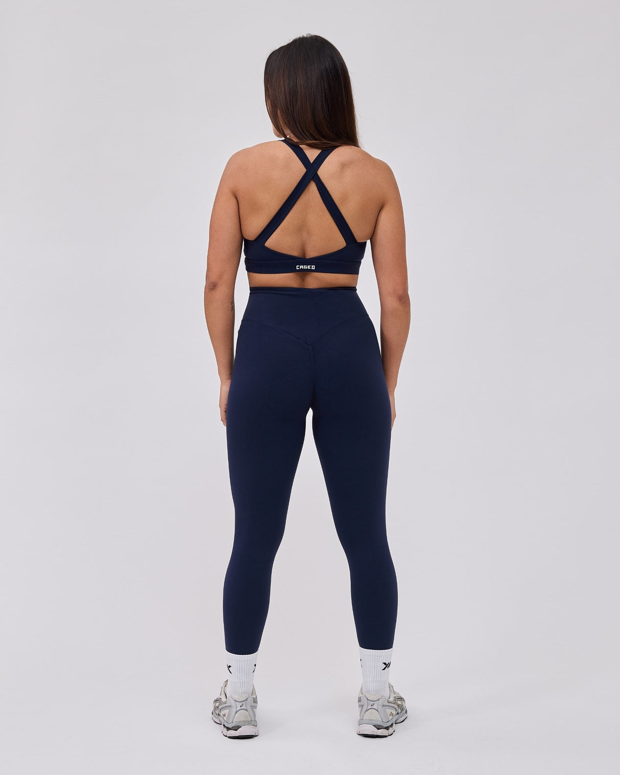 Caged Essential Leggings - Marineblau
