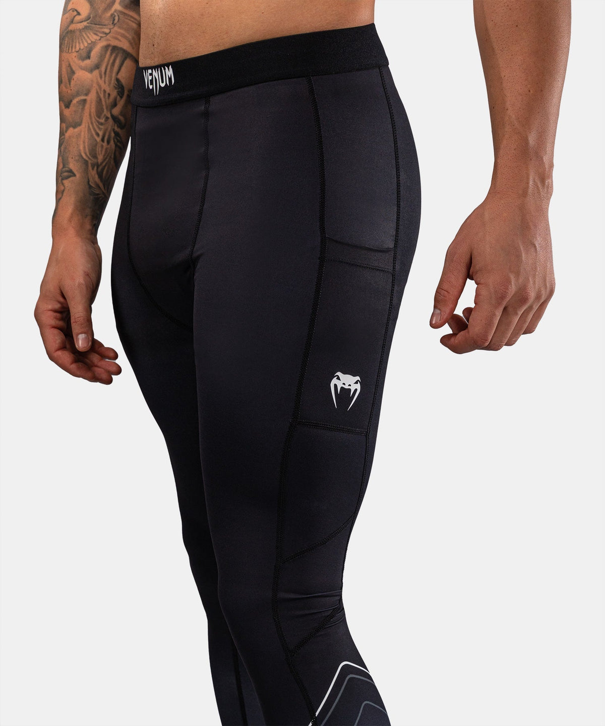 Venum Kompressionshose Streamline - Schwarz/Weiß
