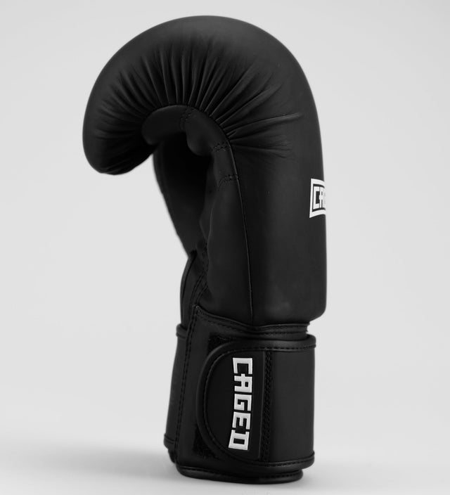 Caged Boxhandschuhe Shadow - Mattschwarz/Weiss