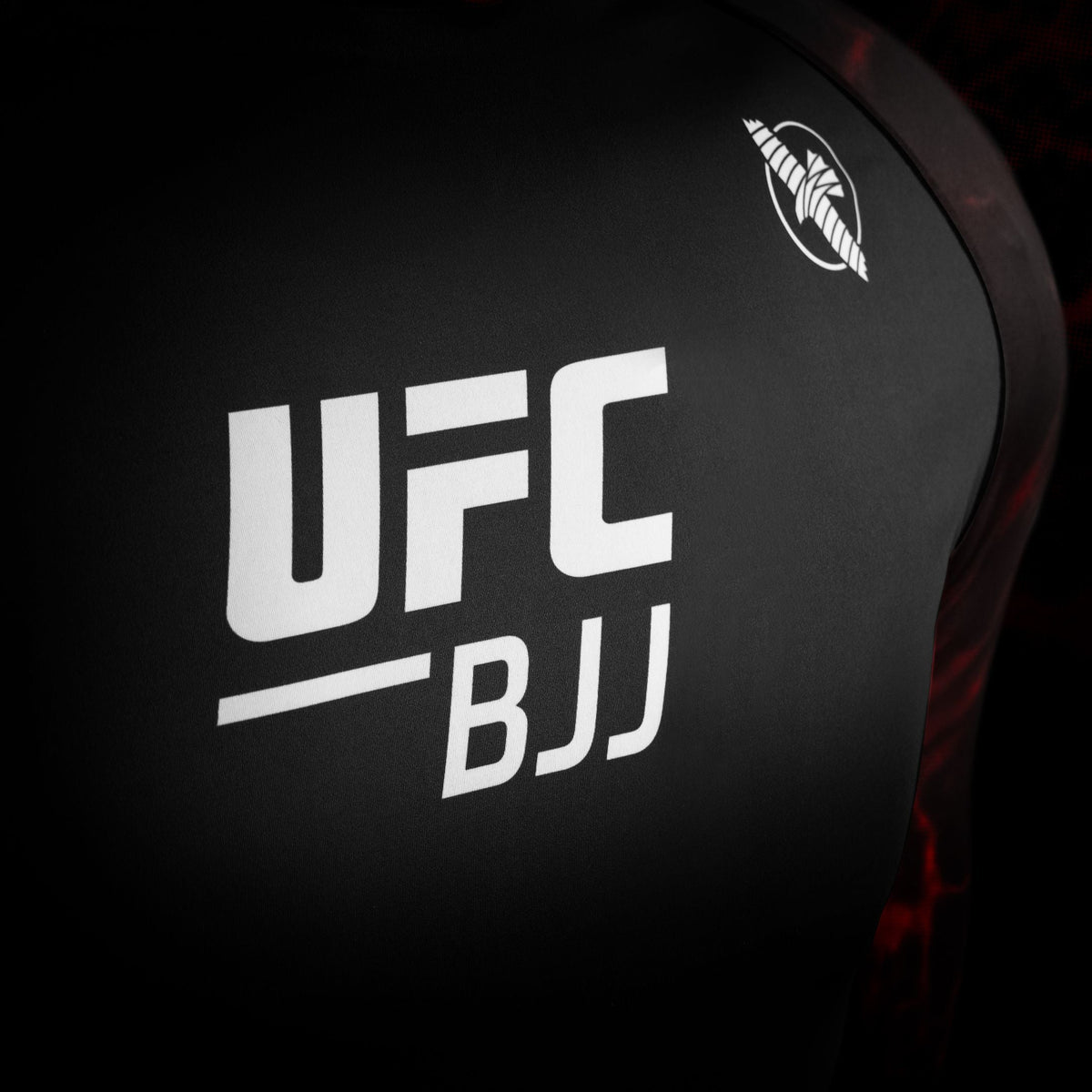Hayabusa x UFC BJJ Rashguard Lange Ärmel Damen - Schwarz/Rot