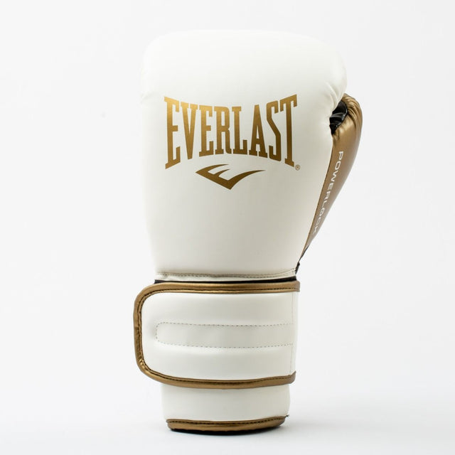 Everlast Boxhandschuhe Powerlock 2R – Weiss/Gold