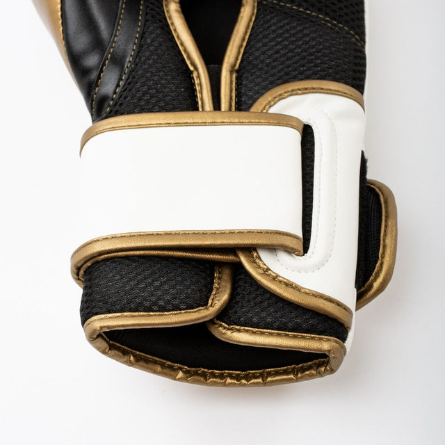 Everlast Boxhandschuhe Powerlock 2R – Weiss/Gold