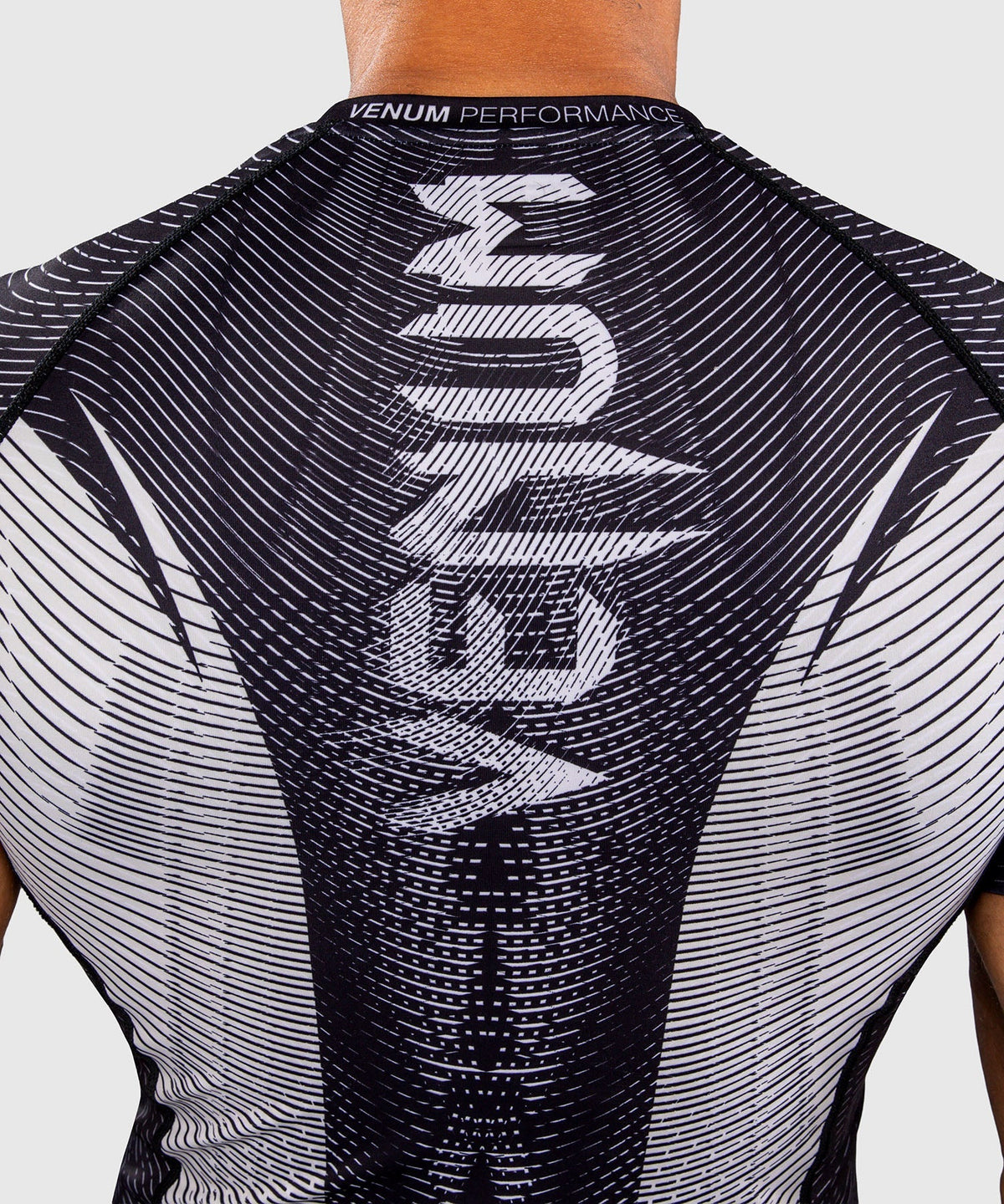 Venum Rashguard Galactic 3.0 Kurzarm – Offwhite/Schwarz