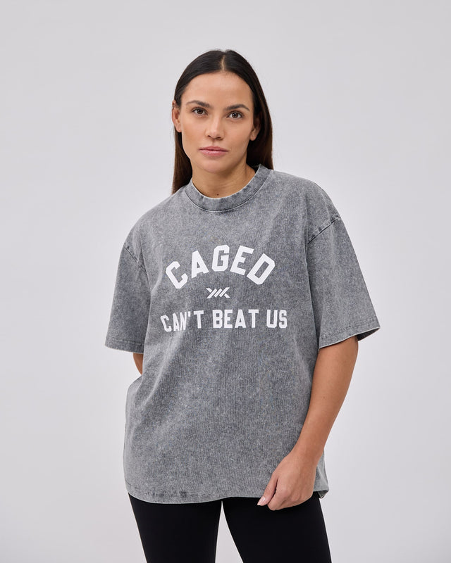 Caged Club T-shirt - Washed Grau