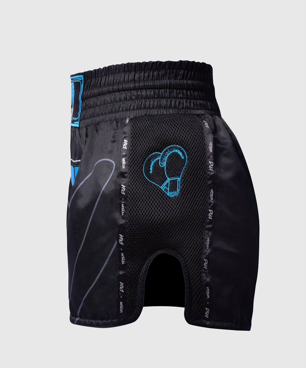Venum Muay-Thai-Shorts x Dua - Schwarz/Electric Blue