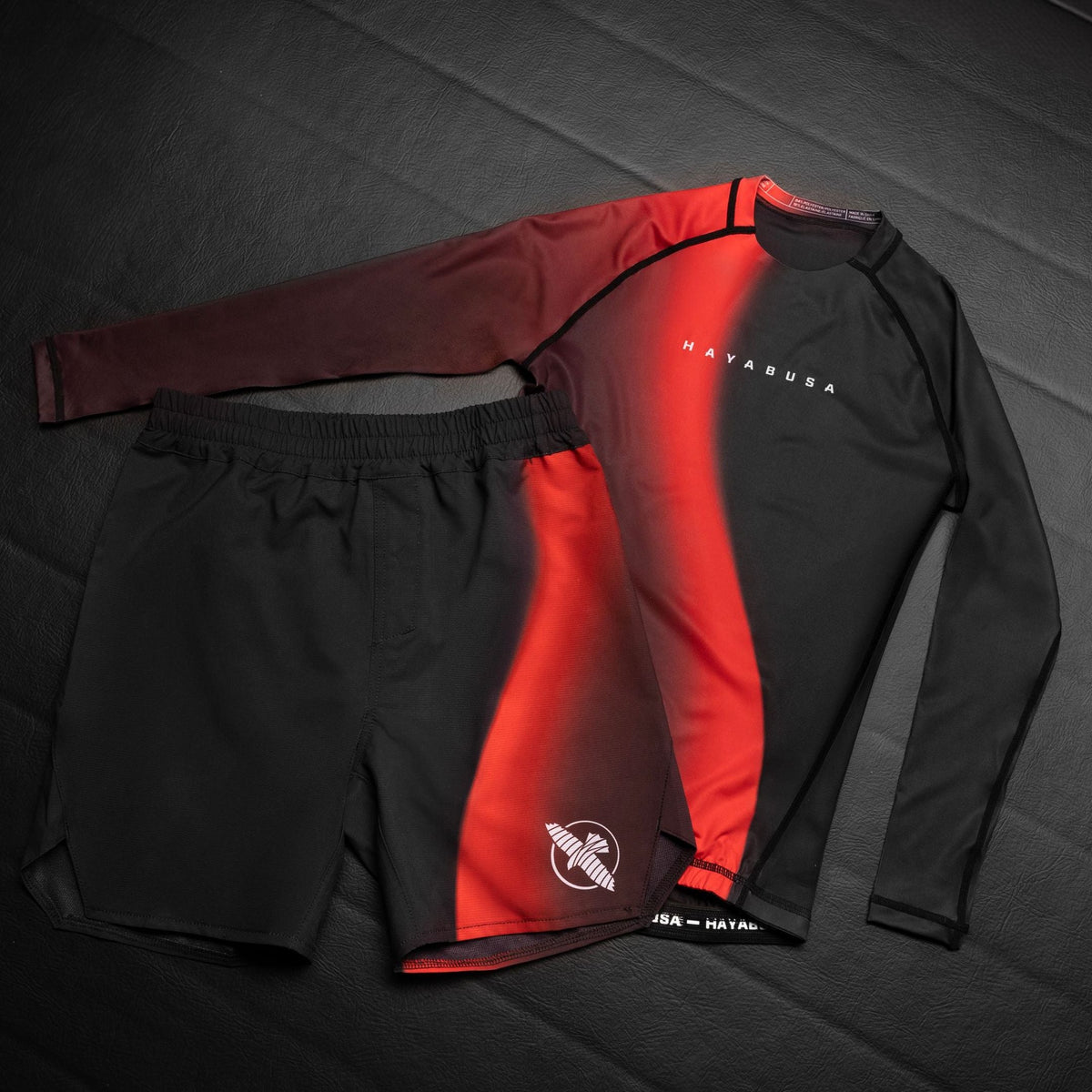 Hayabusa Rashguard Apex Nova Lange Ärmel Kinder - Rot