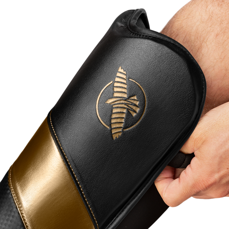 Hayabusa Schienbeinschoner T3 Full - Schwarz/Gold