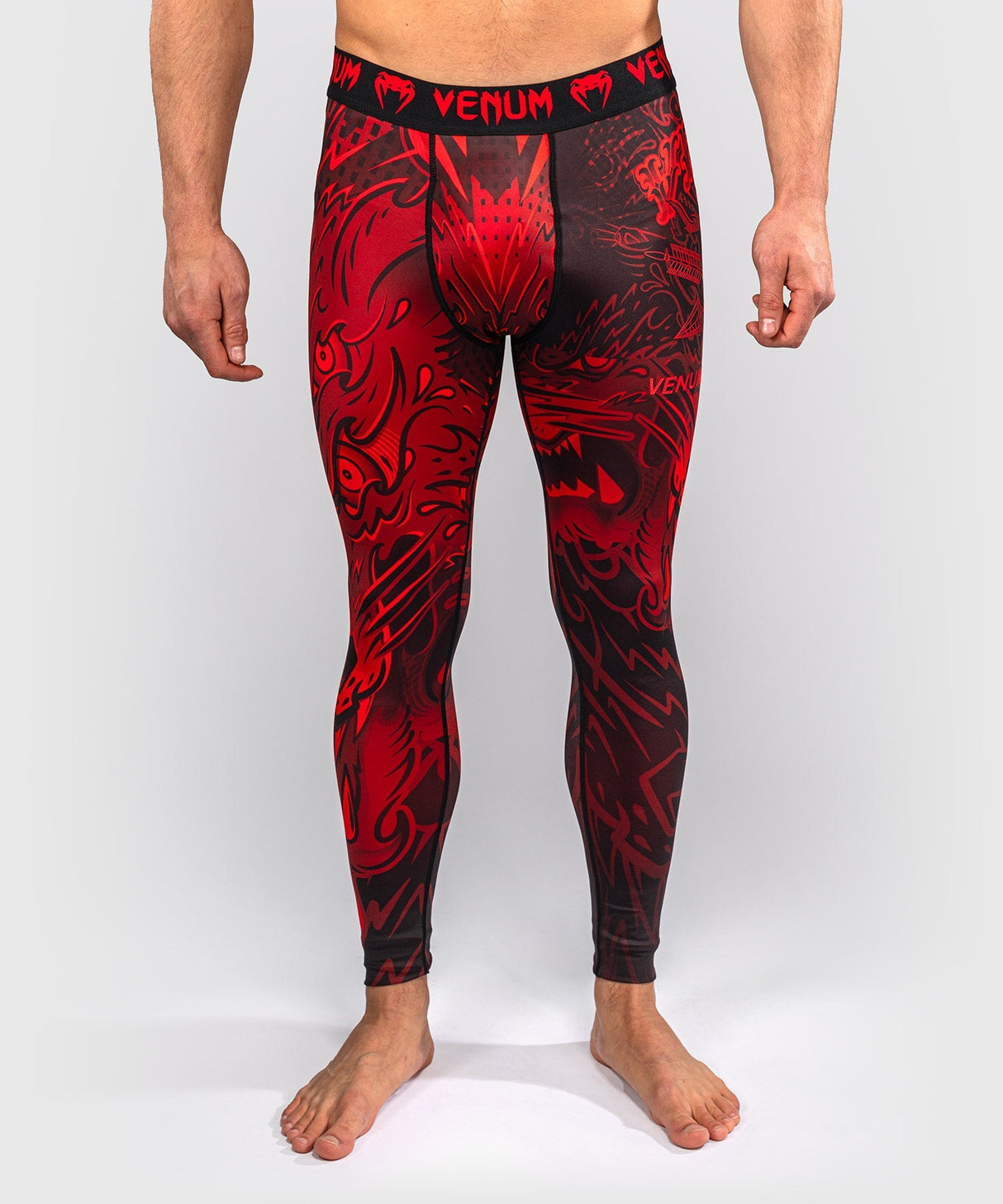 Venum Kompressionshose Wolf Atak - Schwarz/Rot