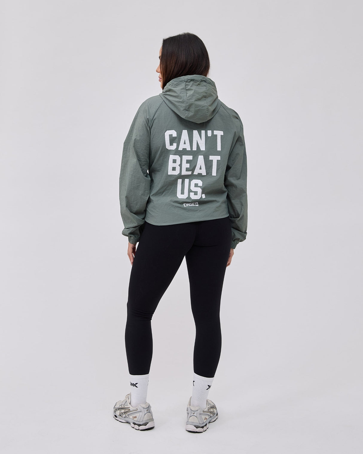 Caged Hooded ultralight windbreaker - Minze