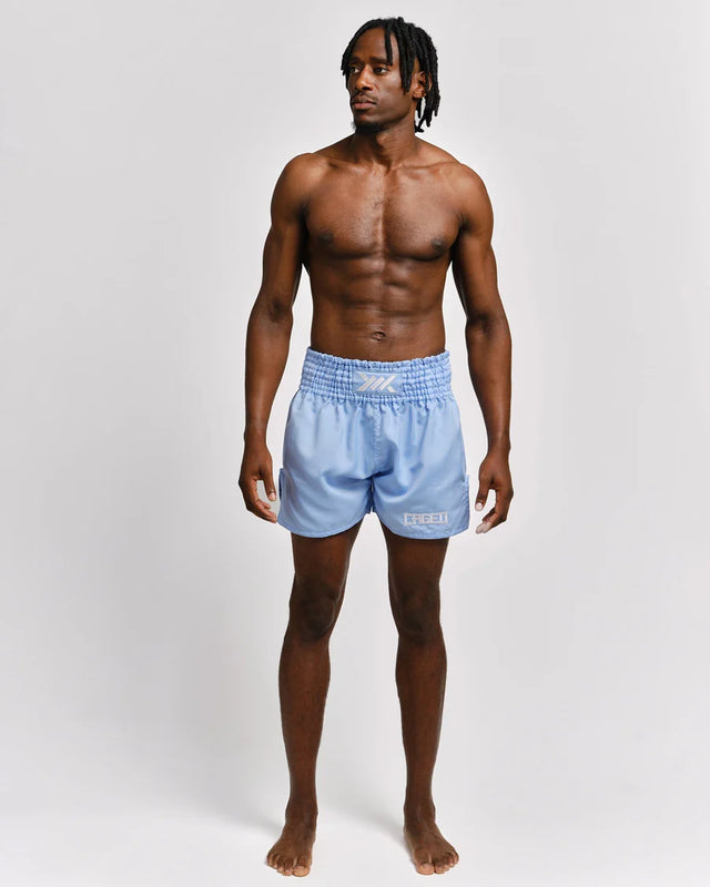 Caged Muay Thai Shorts Classic - Hellblau