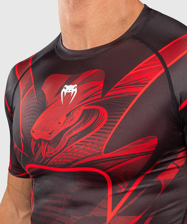 Venum Rashguard Crimson Viper 2.0 Kurzarm - Schwarz/Rot