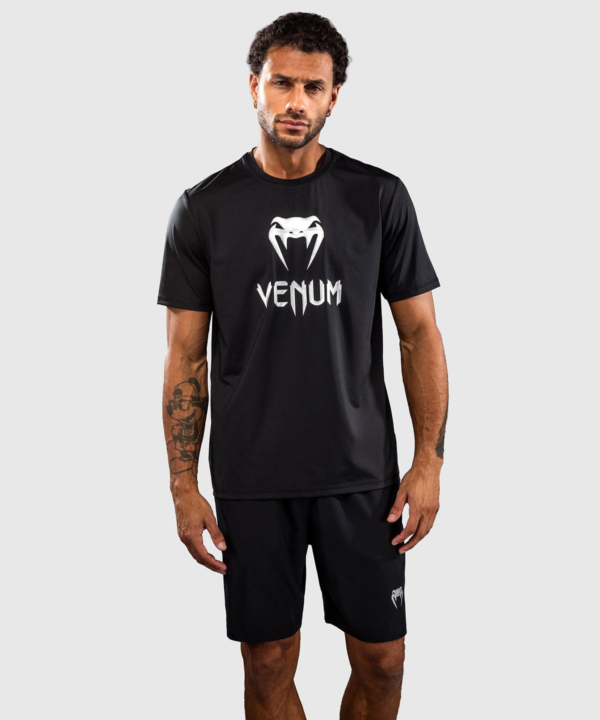 Venum T-Shirt Classic Dry Tech – Schwarz/Silber