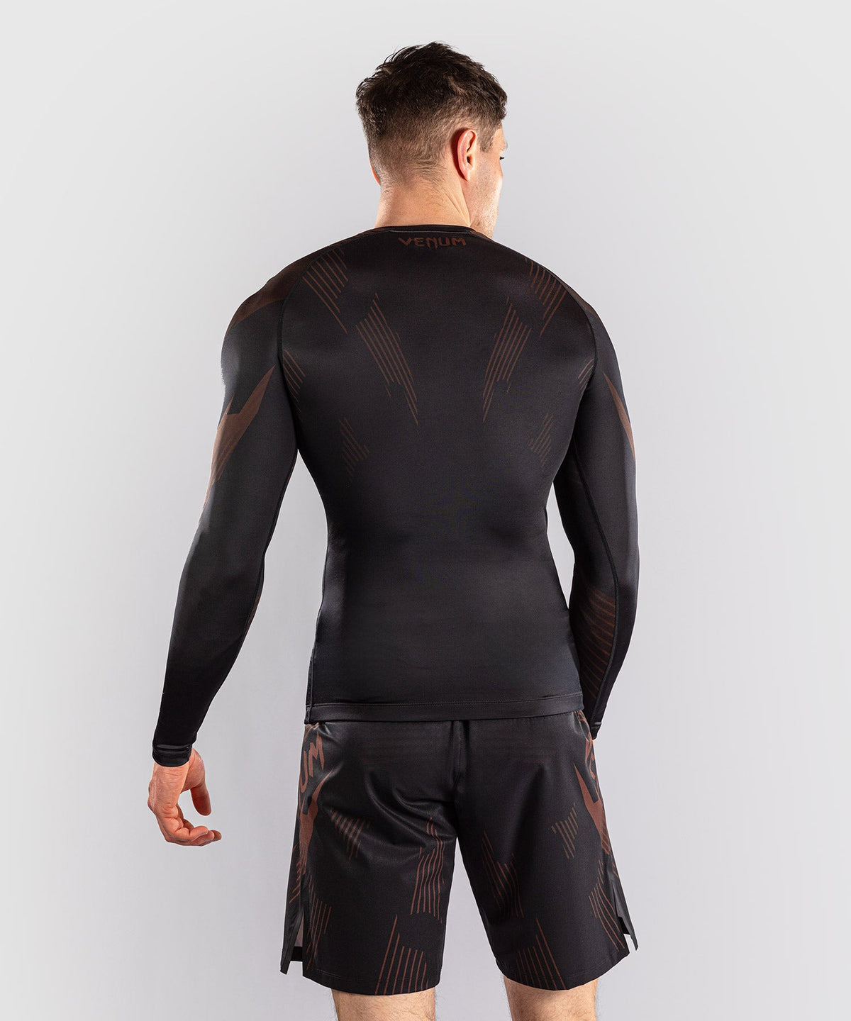 Venum Rashguard No-Gi 6.0 Lange Ärmel – Schwarz/Braun