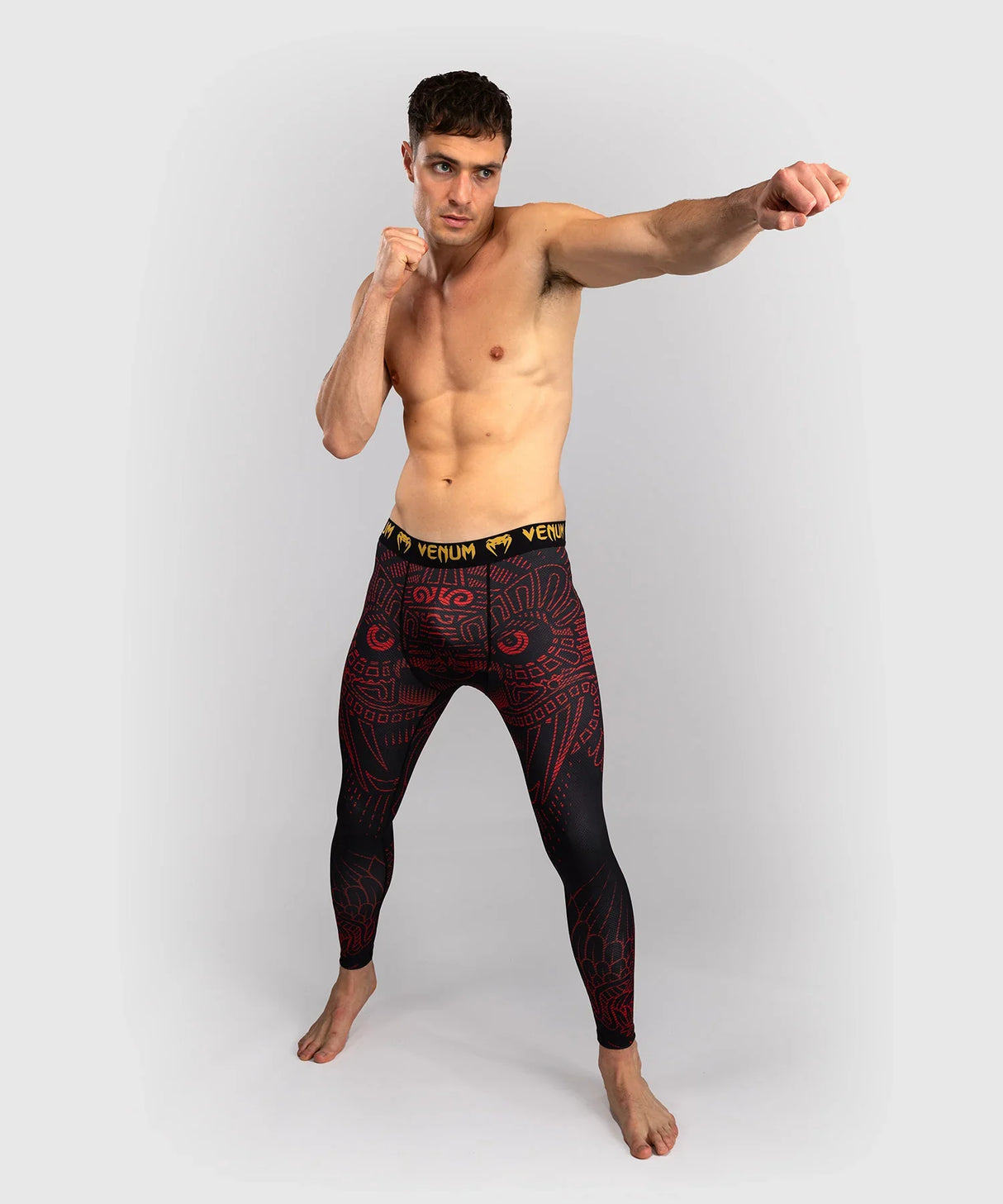 Venum Spats Quetzal Fury – Schwarz/Rot