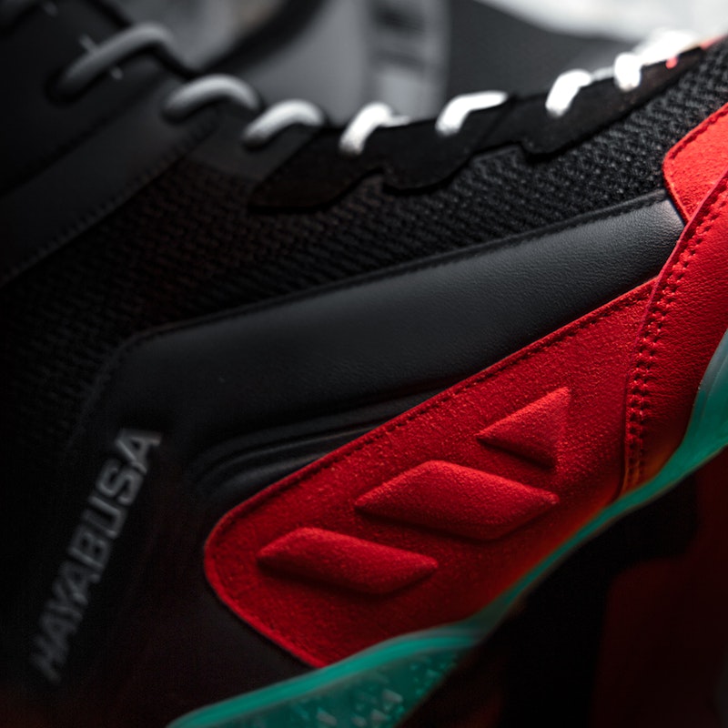 Hayabusa Boxschuhe Talon - Schwarz/Rot/Blau