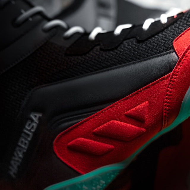 Hayabusa Boxschuhe Talon - Schwarz/Rot/Blau