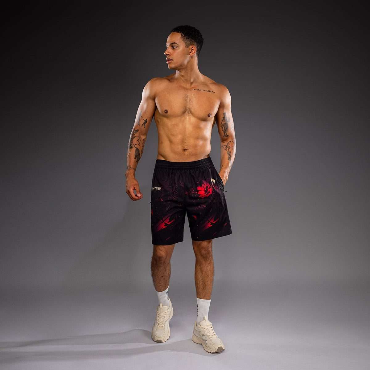 Venum Trainingsshorts x Jujutsu Kaisen Itadori - Schwarz/Rot