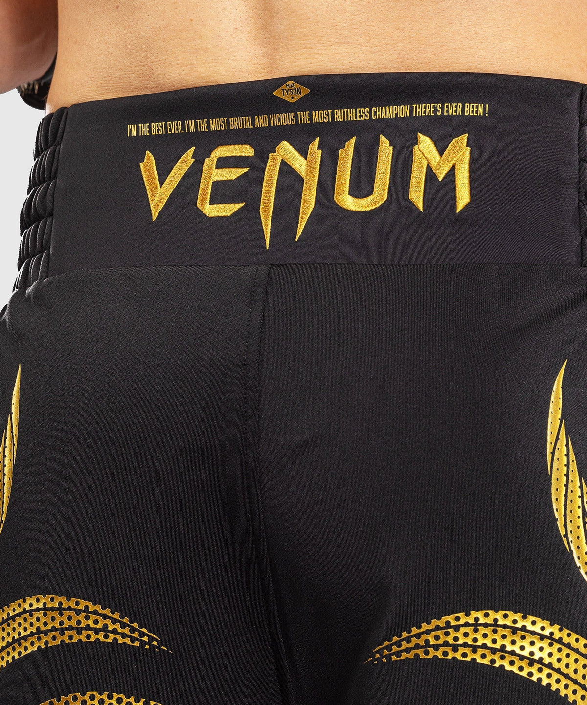 Venum x Mike Tyson Tiger Boxhosen - Schwarz/Gold