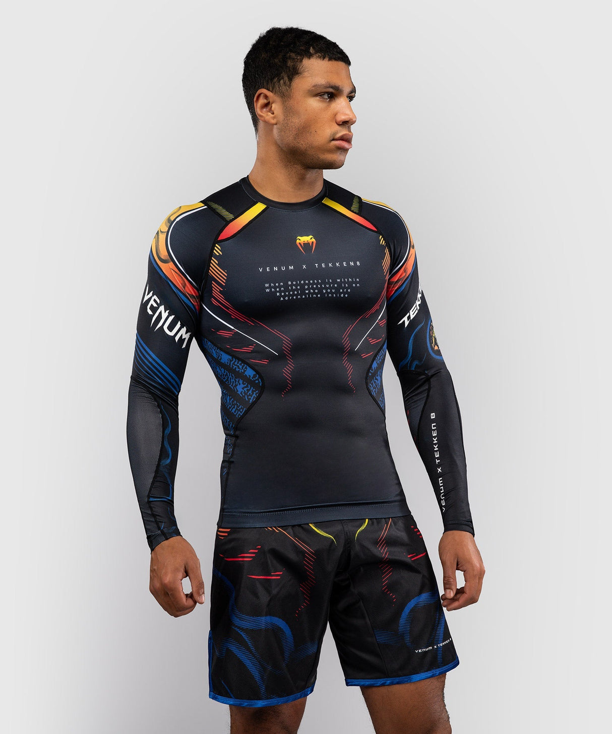 Venum Rashguard TEKKEN 8 Yoshimitsu - Zwart/Oranje - foto 1